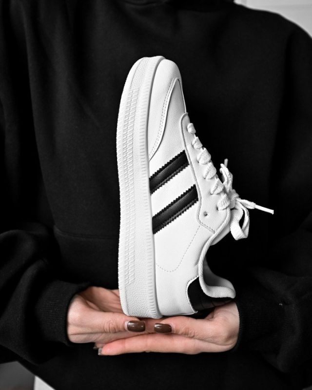 Женские кроссовки  samba white / black НП4536