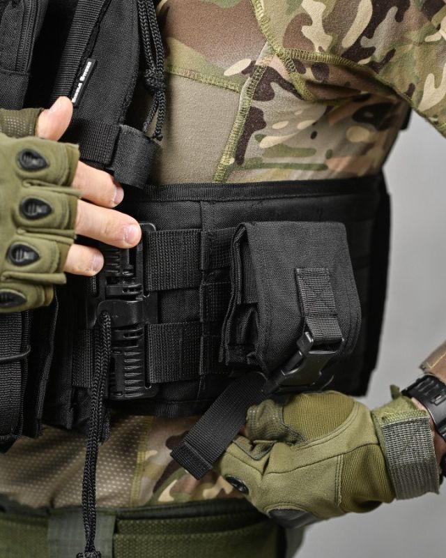 Плитоноска 4 сброса black Single Sword  ВТ1096