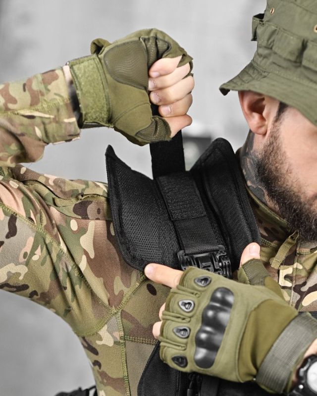 Плитоноска 4 сброса black Single Sword  ВТ1096