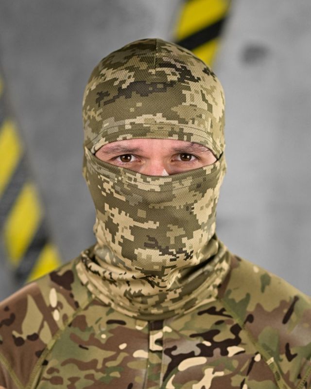 Летняя балаклава coolmax пиксель ВР7253