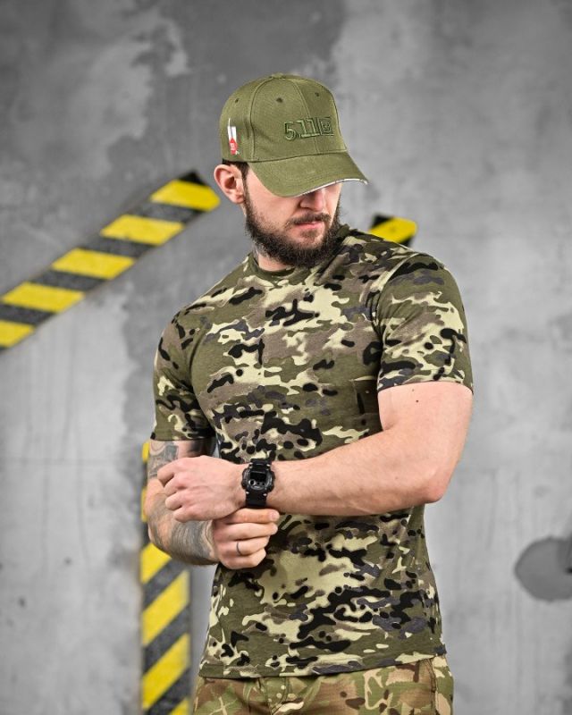 ХЛОПКОВА футболка тактична PATRIOT MultiCam green ДЛ6384