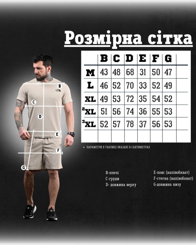 Летний комплект TNF beg 4 ДЛ6454