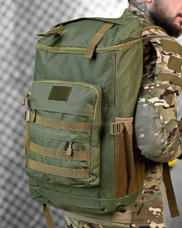 уристический рюкзак 60L  oliva ДЛ7544