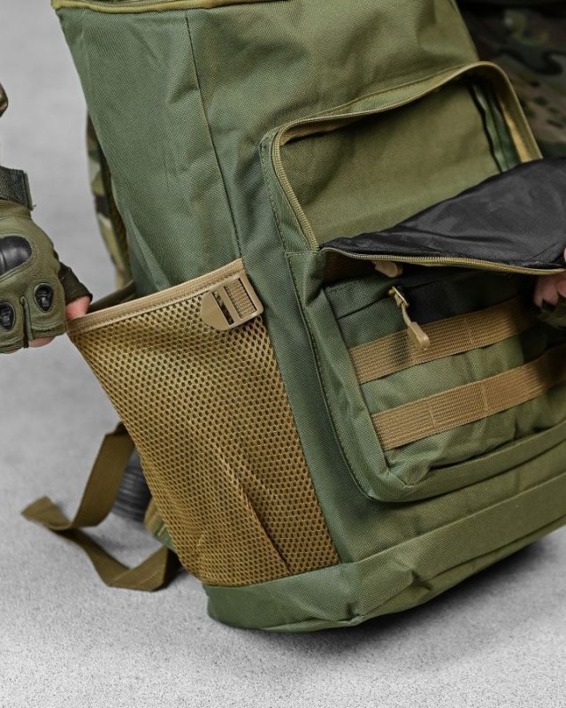 уристический рюкзак 60L  oliva ДЛ7544