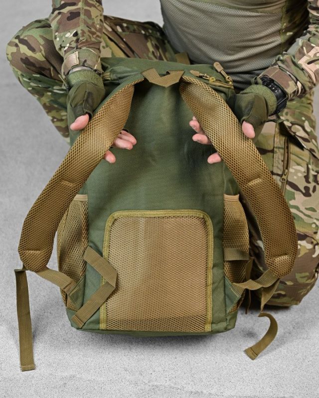 уристический рюкзак 60L  oliva ДЛ7544