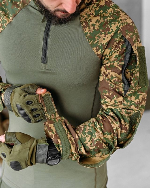 Убакс боевая рубашка хижак олива ВН1057