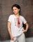 Женская футболка Вышиванка white/red ПП7433