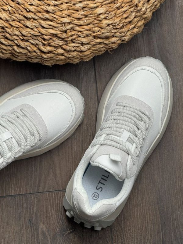 Женские  кроссовки  assistant white/ grey 250-3 НП495