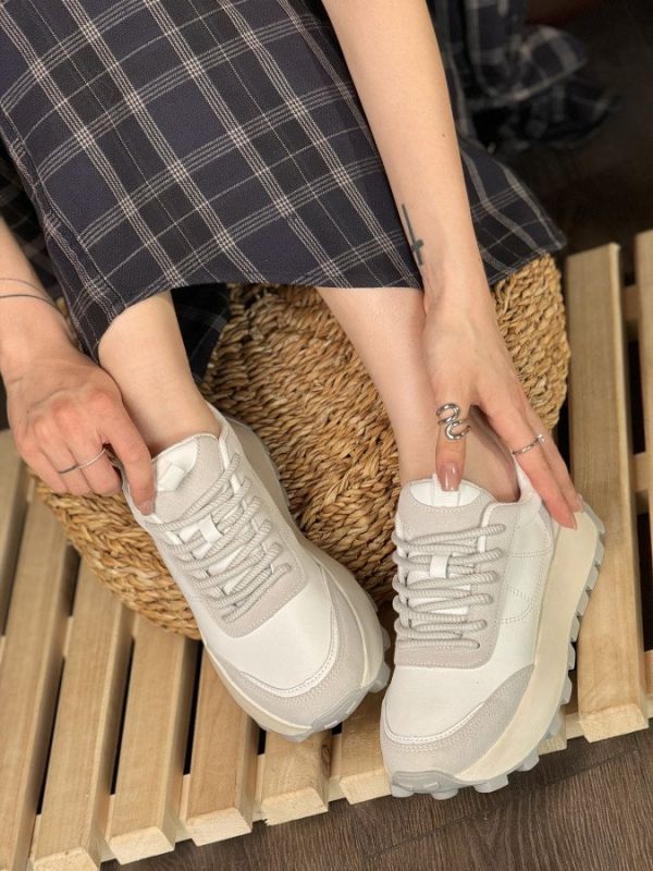 Женские  кроссовки  assistant white/ grey 250-3 НП495