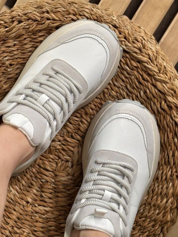 Женские  кроссовки  assistant white/ grey 250-3 НП495