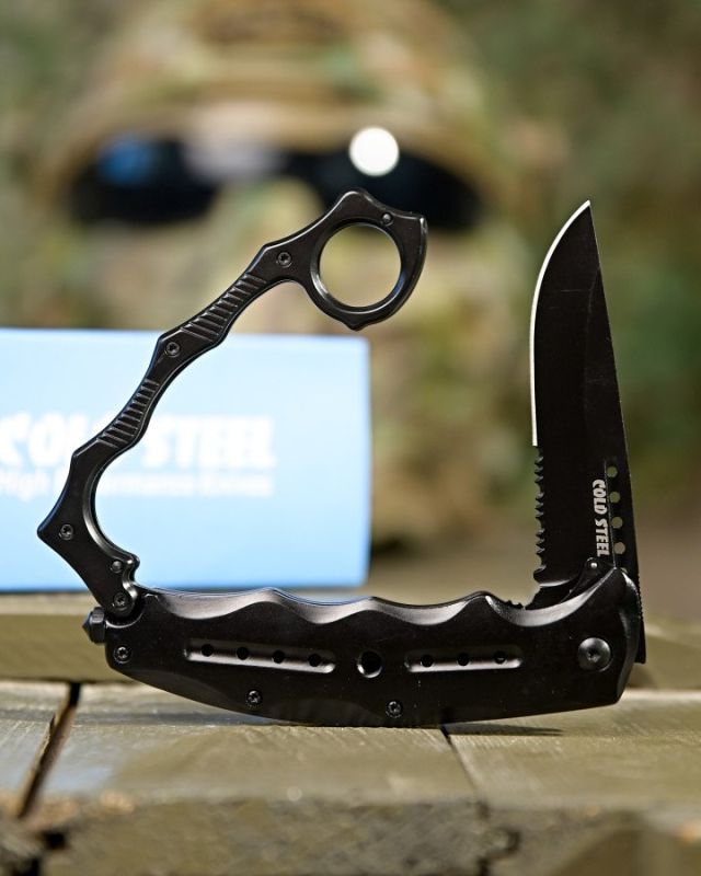 Нож кастет Black ПП4733
