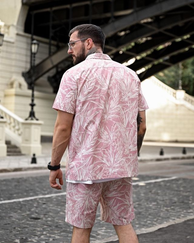 Летний комплект гавайка pink ПП4753