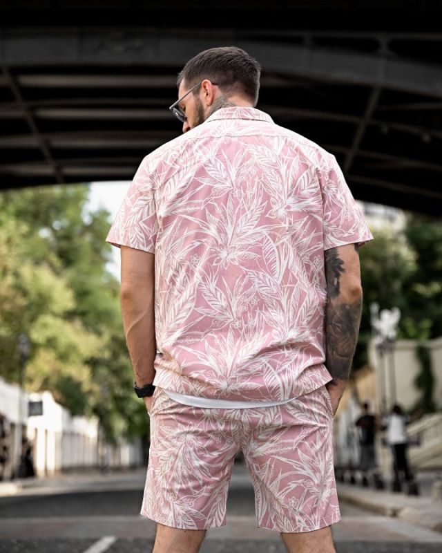 Летний комплект гавайка pink ПП4753