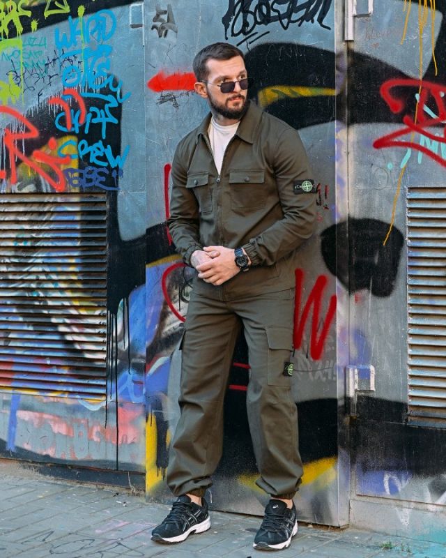 Костюм Stone island haki РА5073