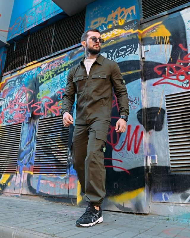 Костюм Stone island haki РА5073