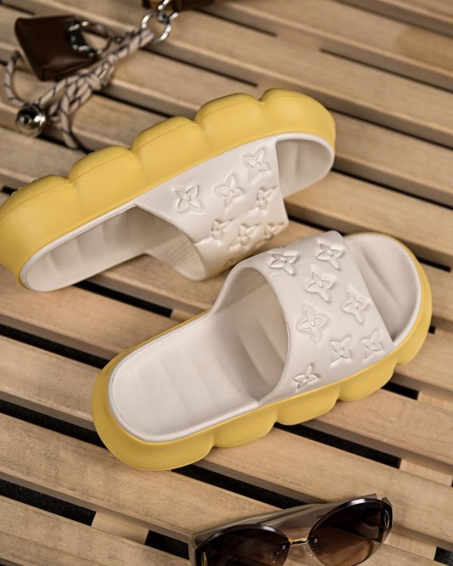 Тапки Flowers yellow ПП7792