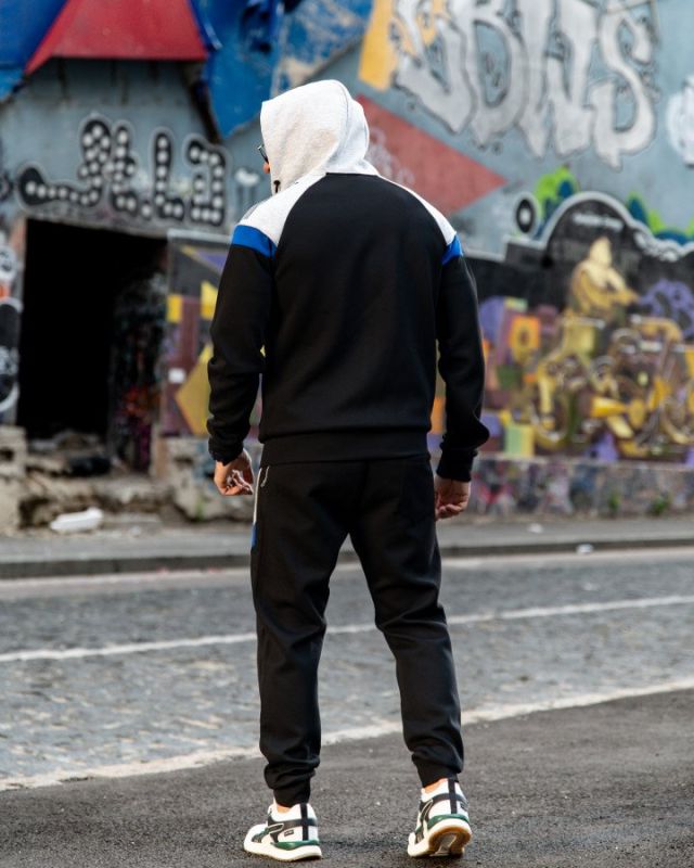 Мужской спортивный костюм FRUKT grey/black ПП7926