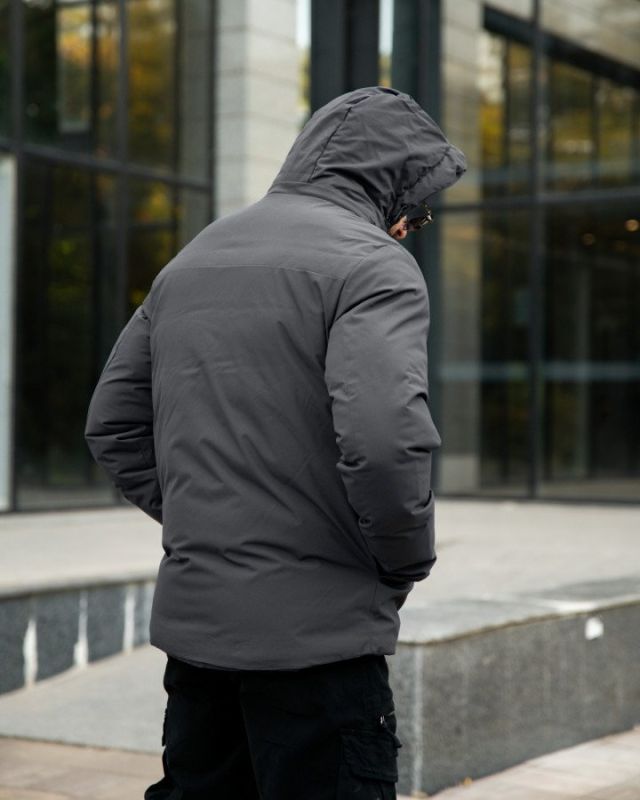 Мужская куртка Okmel grey ПП7941