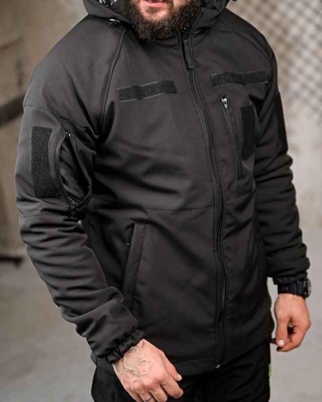 Зимняя куртка patron  OMNI-HEAT black  ВТ7006