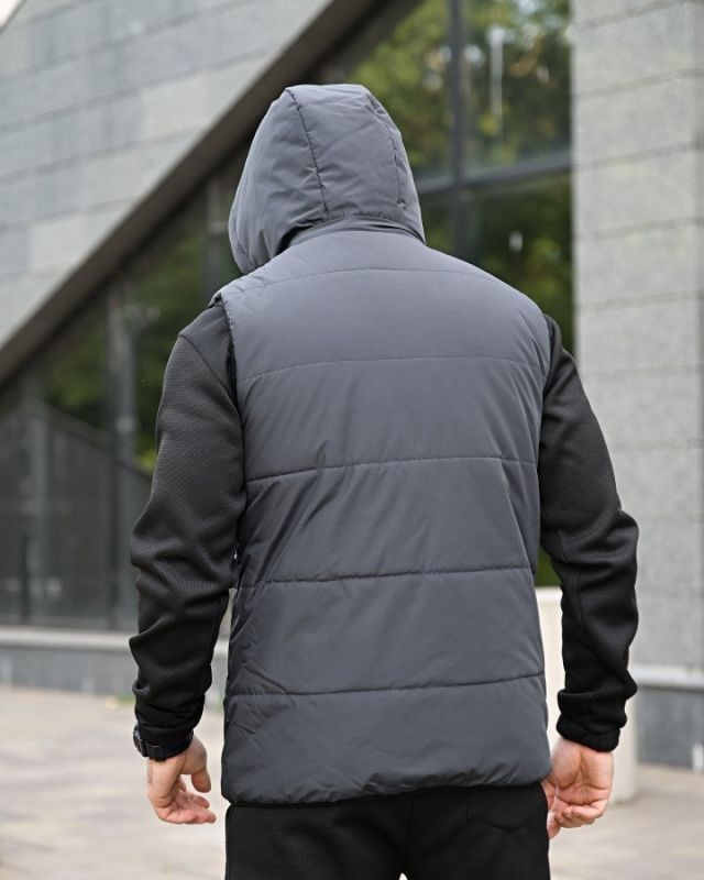 Мужская жилетка Nk  grey  4   ПП8014