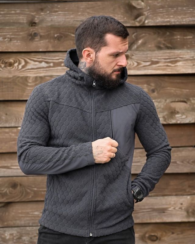 Тактическая флисовка KM URBAN grey ПП8056