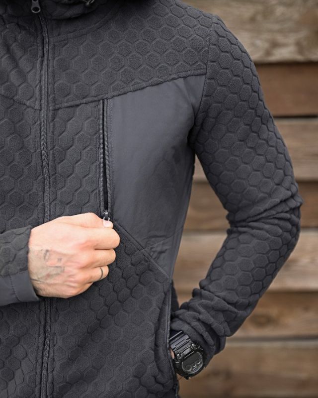 Тактическая флисовка KM URBAN grey ПП8056