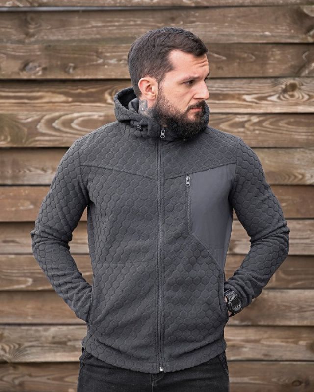 Тактическая флисовка KM URBAN grey ПП8056