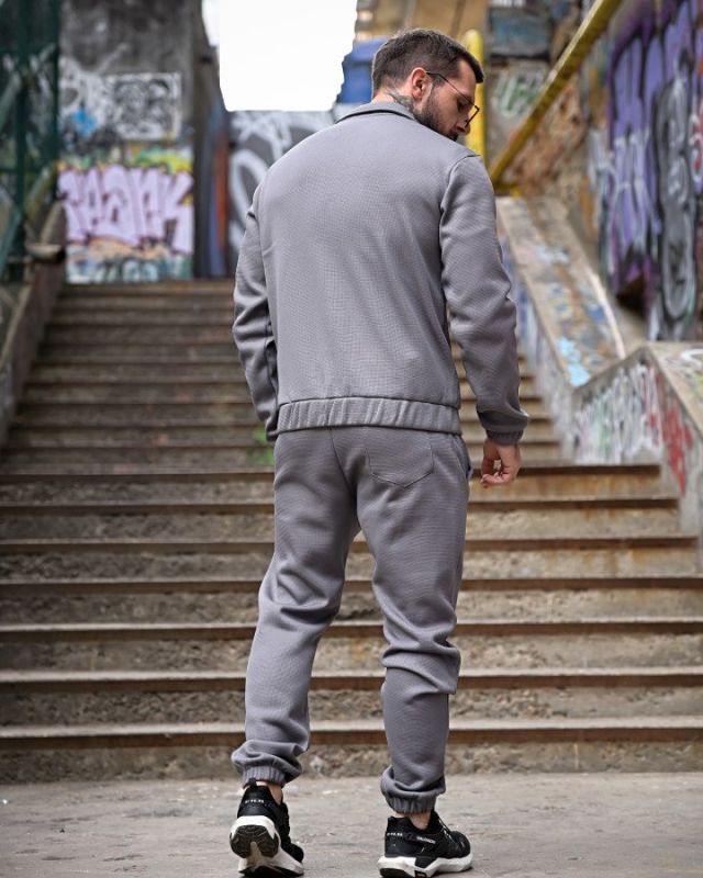 Спортивный костюм на флисе TEREMBIT grey ПП8031