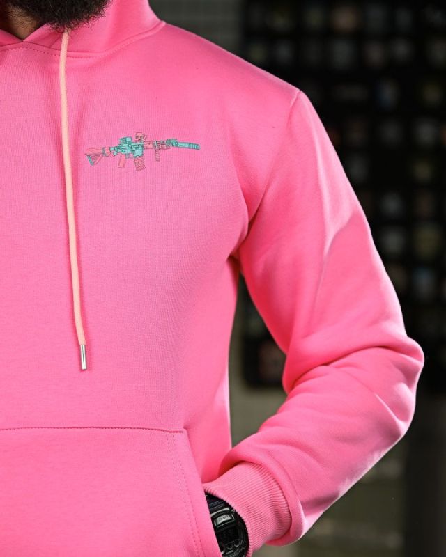 Милитари худи на флисе GENESIS M14 pink ПП8068