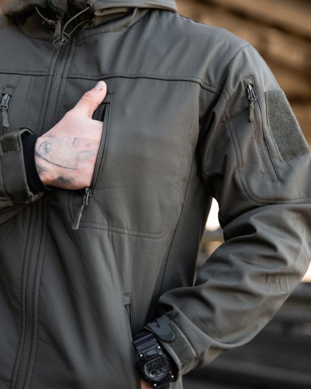 Міська тактична куртка MAXIMUS софтшел light grey ПП7983