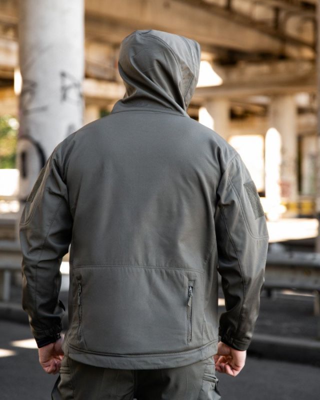 Городская тактическая куртка MAXIMUS софтшел light grey ПП7983