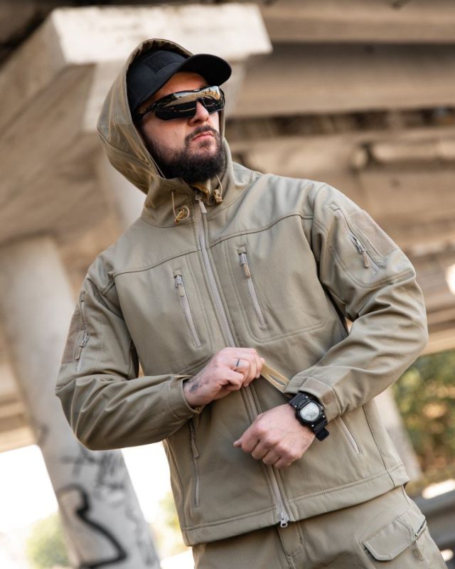 Городская тактическая куртка MAXIMUS софтшел coyot ПП7989