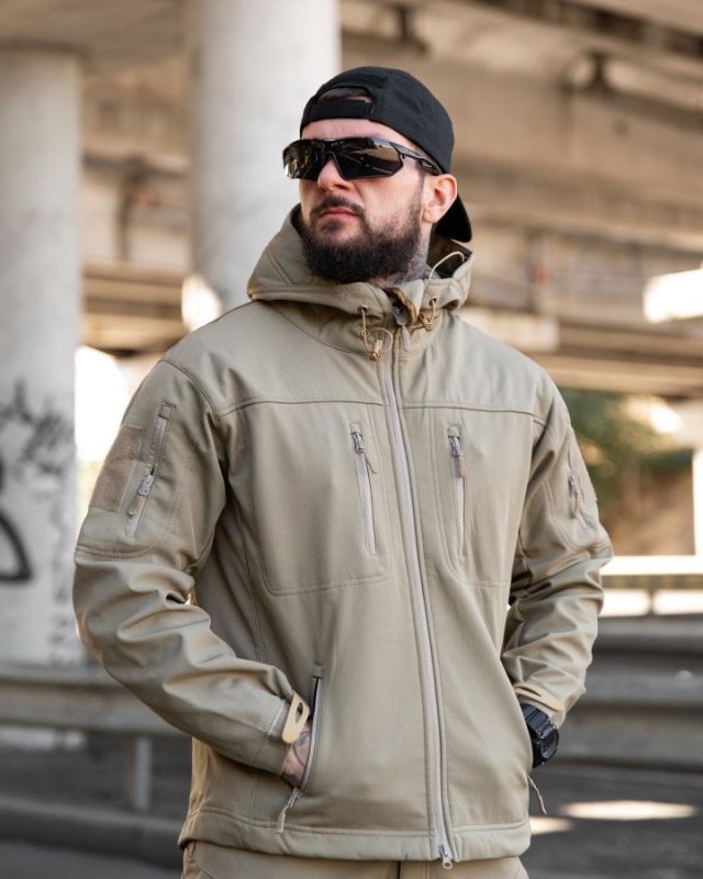 Городская тактическая куртка MAXIMUS софтшел coyot ПП7989