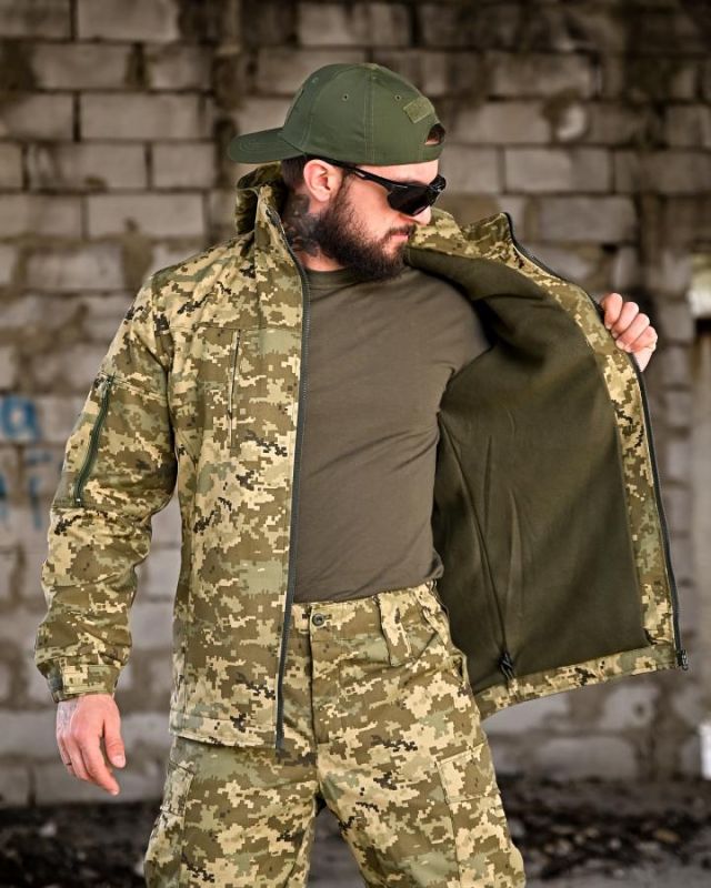 Тактический костюм горка retouch на флисе пиксель  ВТ7681
