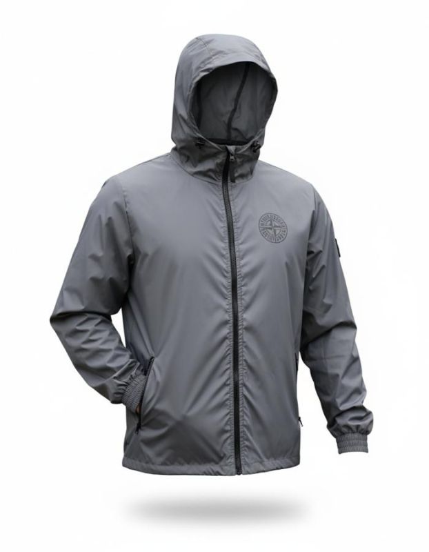 Ветровка карман Stone island grey 4 ПП8001