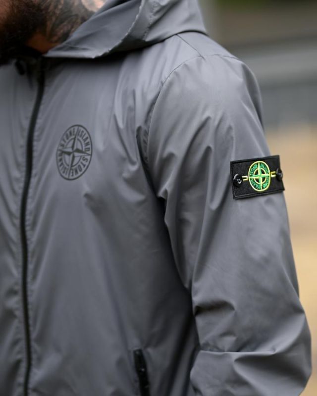 Ветровка карман Stone island grey 4 ПП8001