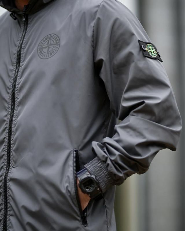 Ветровка карман Stone island grey 4 ПП8001