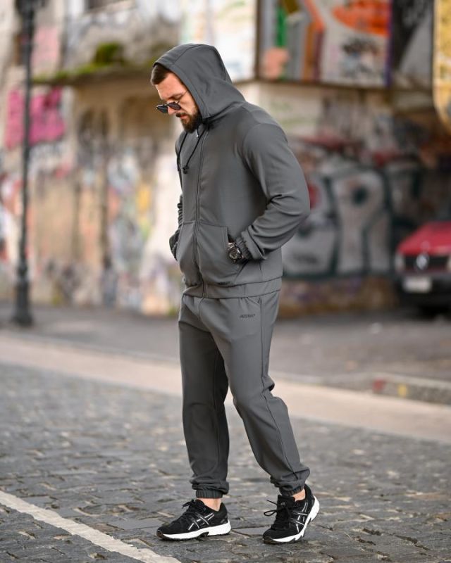 Зимний мужской спортивный костюм RENGER grey ВТ6812