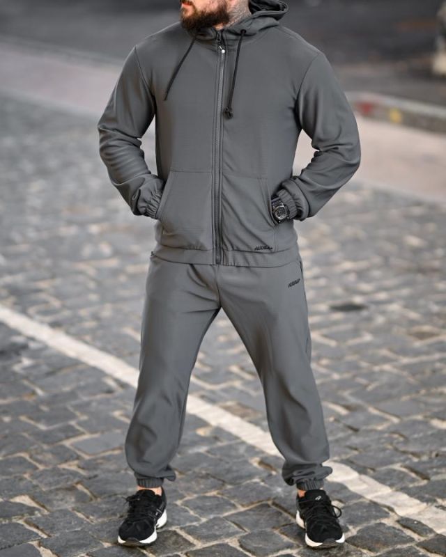 Зимний мужской спортивный костюм RENGER grey ВТ6812