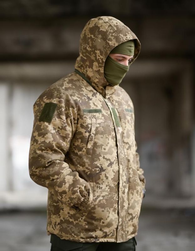 Зимний бушлат   пиксель ВР6242