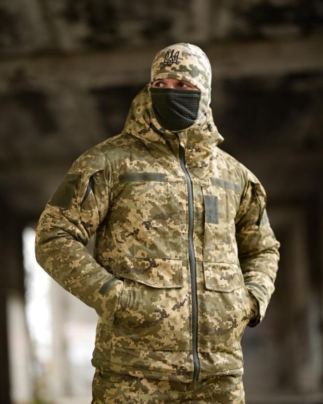 Зимовий тактичний костюм Omnihit піксель 5в1 ВТ6872