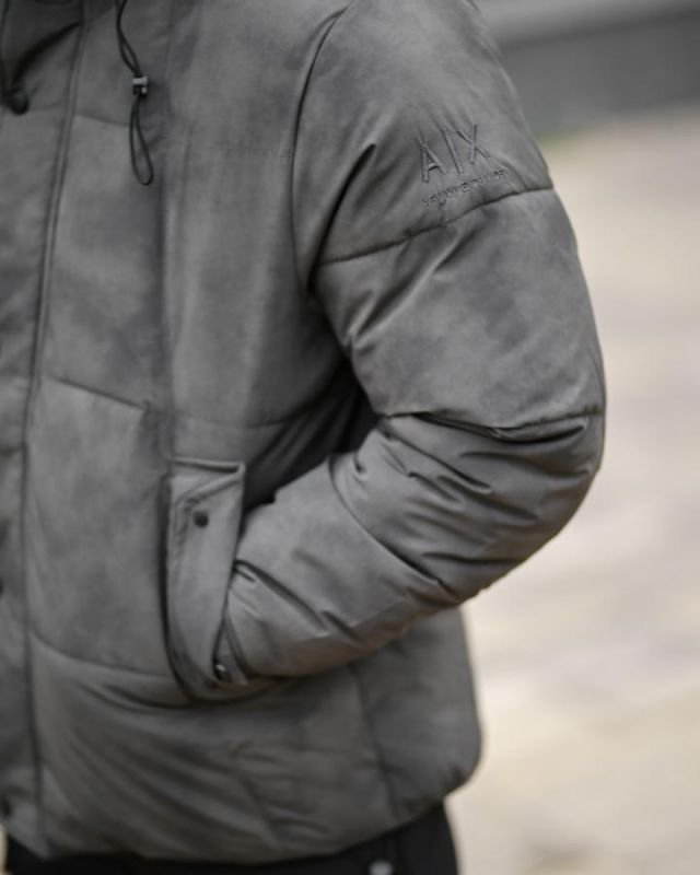Зимняя мужская курточка  Arma grey ВТ6910
