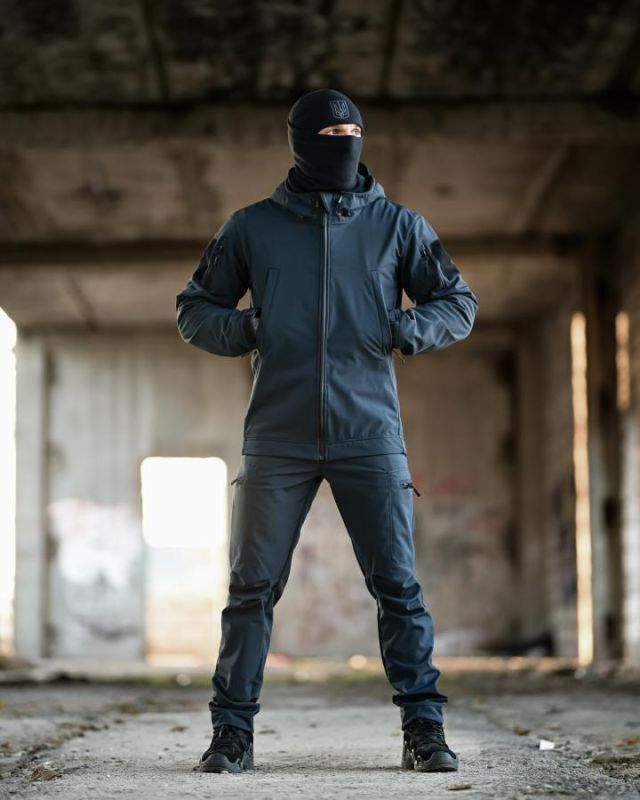 Тактический костюм Softshell 5в1 LUNAR синий ДСНС ТР6409