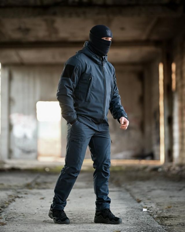 Тактический костюм Softshell 5в1 LUNAR синий ДСНС ТР6409