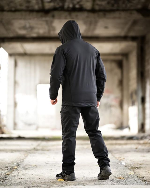 Тактичний костюм Softshell 5в1 LUNAR чорний ТР6407