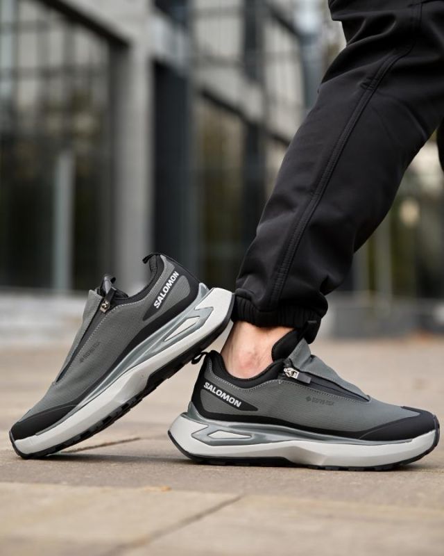 Зимние термо кроссовки Salomon grey   4 ТР6429