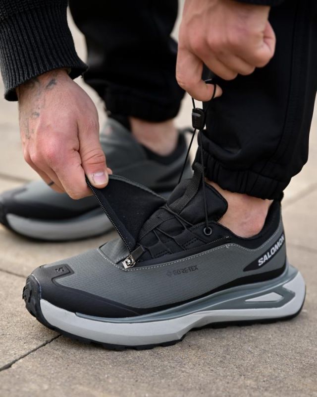 Зимние термо кроссовки Salomon grey   4 ТР6429