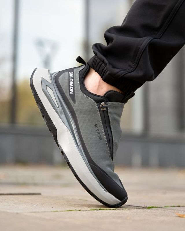 Зимние термо кроссовки Salomon grey   4 ТР6429