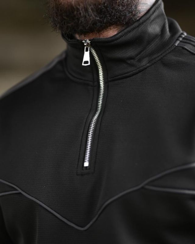 Зимний спортивный костюм на флисе RETROGRAD   black ТР6488