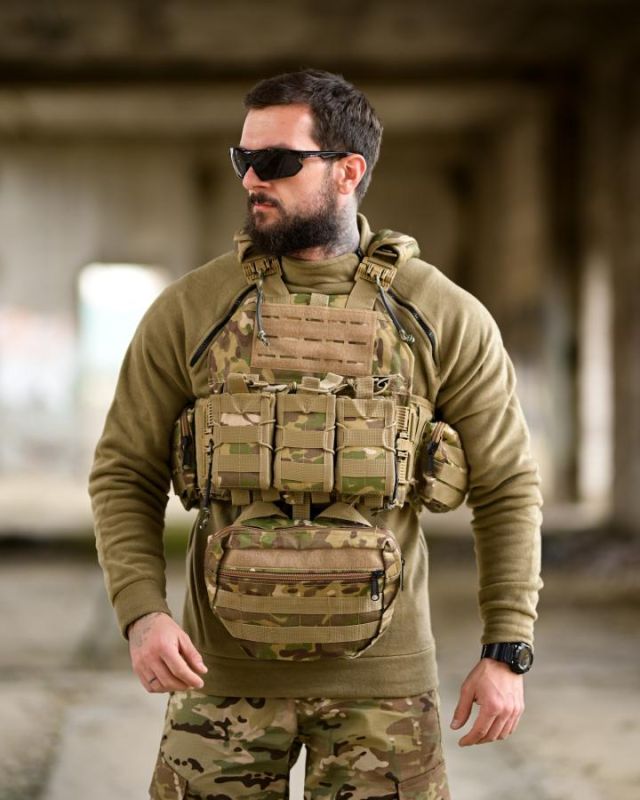 Плитоноска 4 точки сброса  мультикам Single Sword DETECT ТР6449